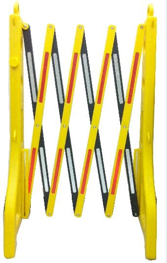 RIGHT POLYETHYLENE EXPANDABLE BARRICASE YELLOW WITH REFLECTIVE