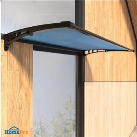FIXED POLYCARBONATE AWNING SUNSHIELD 100X150CM BLUE