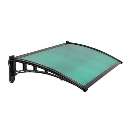 FIXED POLYCARBONATE AWNING SUNSHIELD 100X150CM GREEN