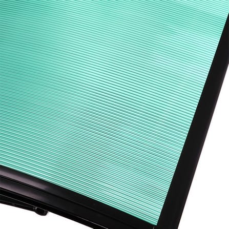 FIXED POLYCARBONATE AWNING SUNSHIELD 100X150CM GREEN
