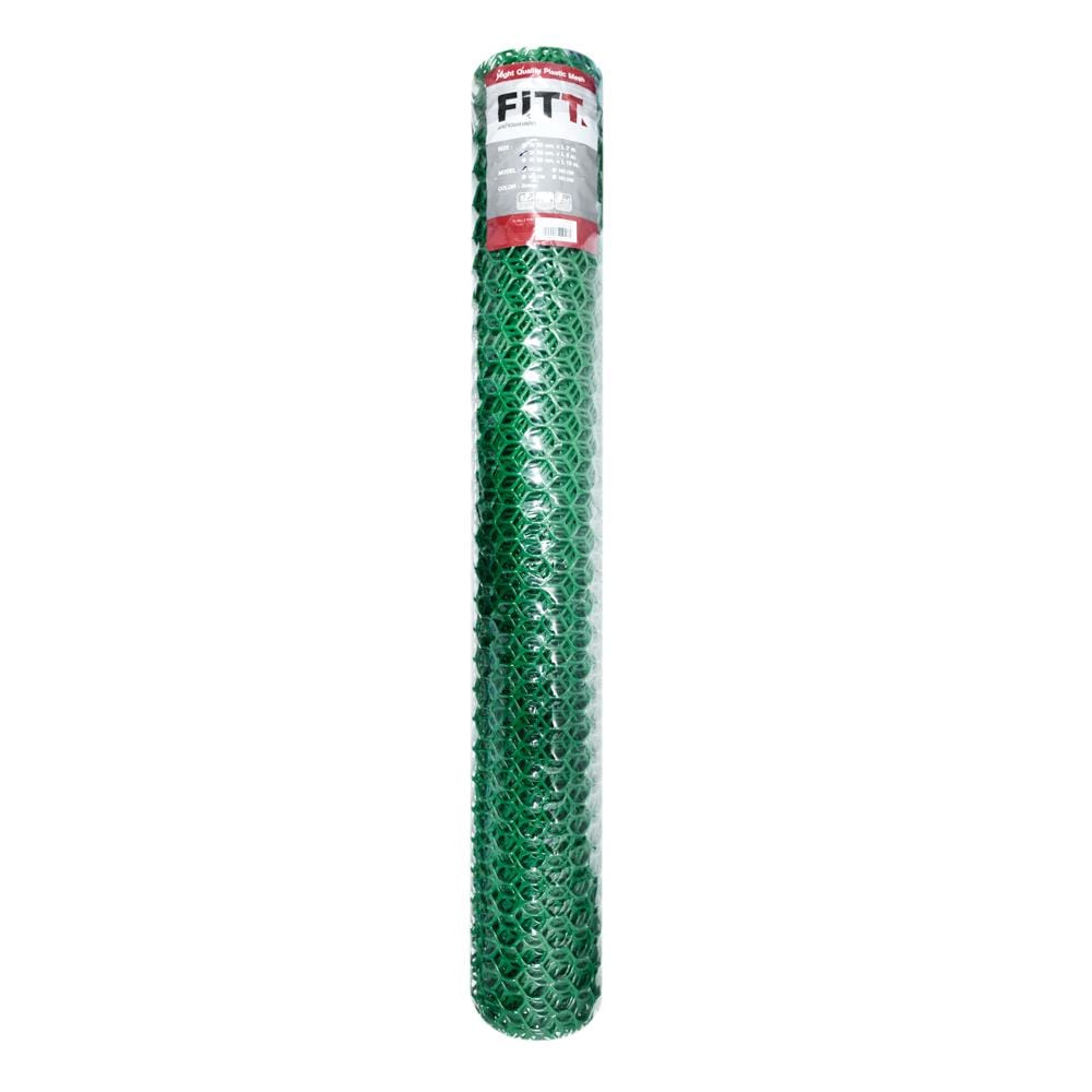 PLASTIC MESH FITT #60 0.9x5M GREEN