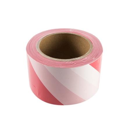 BARRIER TAPE RIGHT 100M WHITE/RED