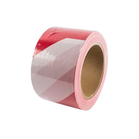 BARRIER TAPE RIGHT 100M WHITE/RED