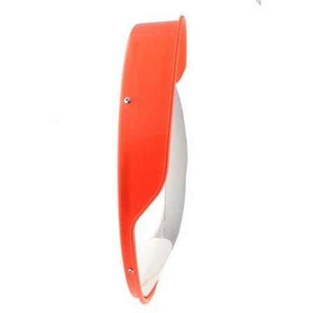 CONVEX TRAFFIC MIRROR WITH BRIM RIGHT 18" ORANGE