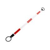 TRAFFIC BARRIER RIGHT 2M WHITE/RED