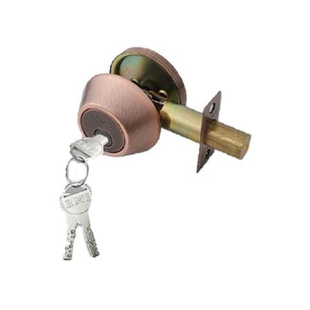 RMI KNOB+DEADBOLT CB99SR ANTIQUE COPPER