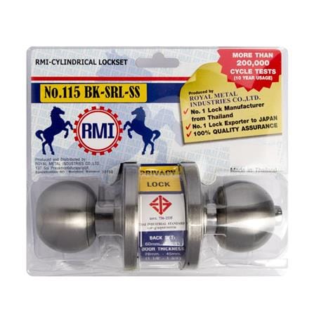 RMI BATHROOM KNOB SR115-SS CYLINDER