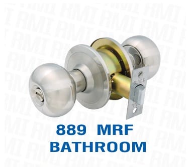HOS RMI BATHROOM KNOB 889MRF-SS CYLINDER