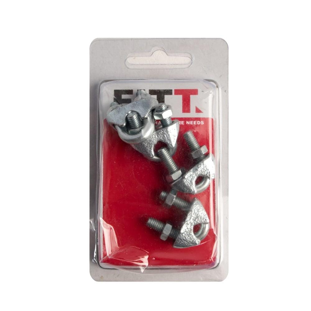 WIRE ROPE CLIP FITT 1/4" 4PCS