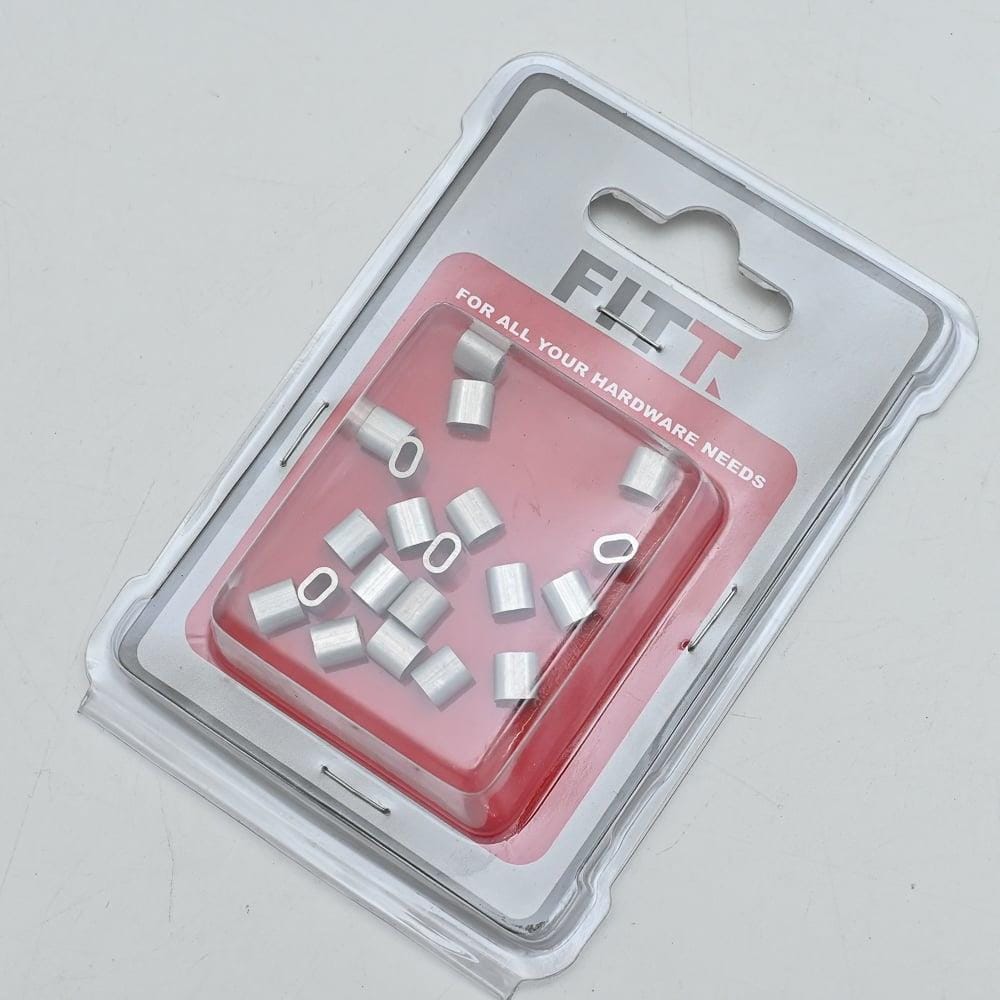 FITT PRESS CLAMP OVAL HOURGLASS 2MM 20PCS EACH