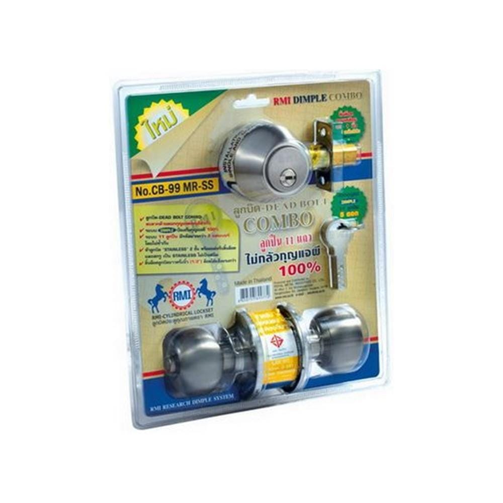 RMI KNOB+DEADBOLT CB99MR-SILVER
