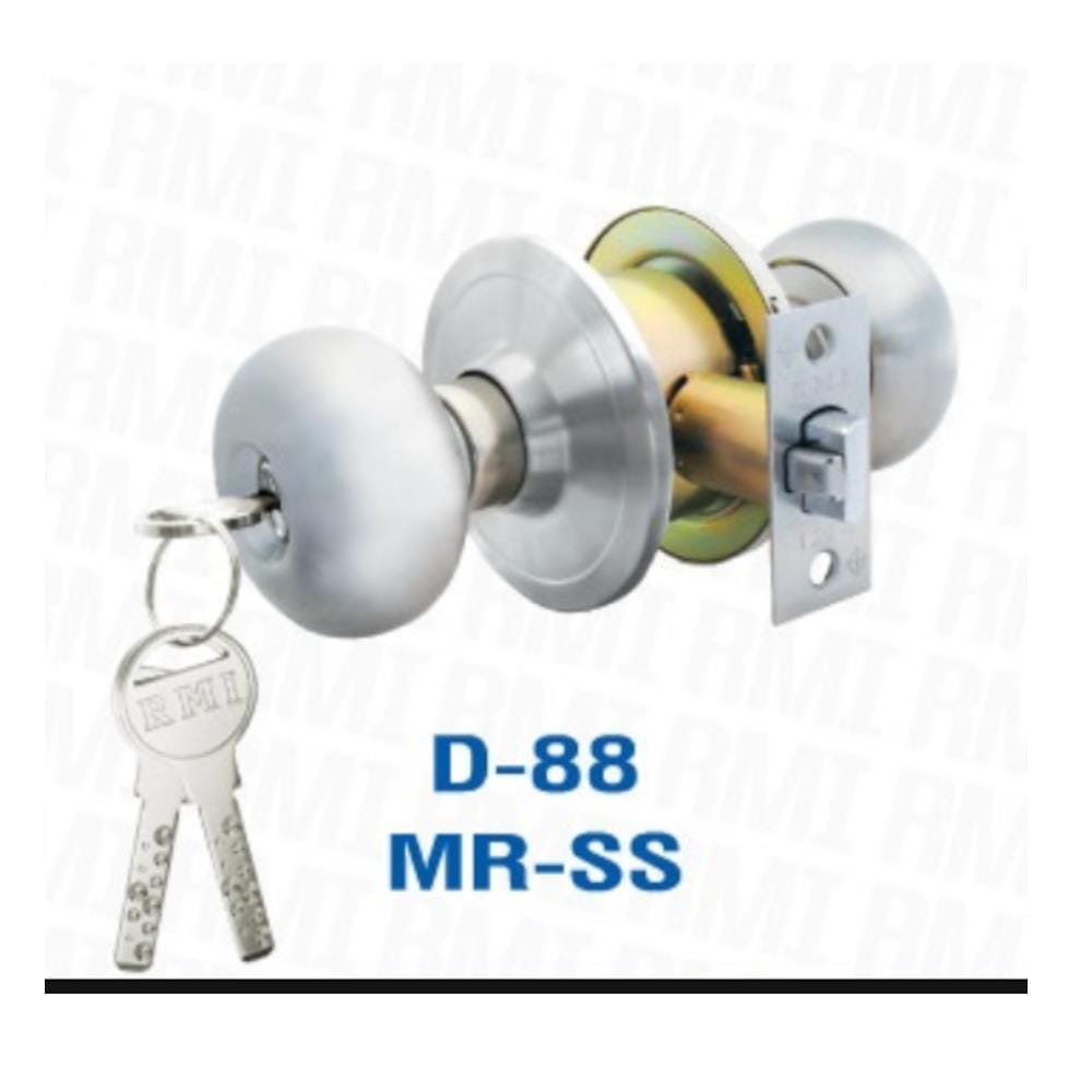 RMI ENTRANCE KNOB STAINLESS STEEL CYLINDRICAL LOCK D-88-MR-SS