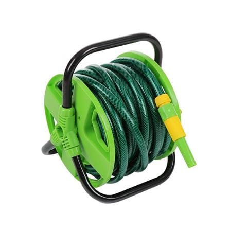 SPRING PVC HOSE REEL R07S 1/2"X20M DARK GREEN