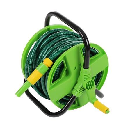 SPRING PVC HOSE REEL R07S 1/2"X20M DARK GREEN