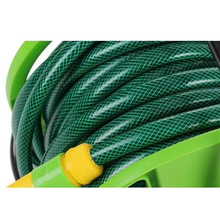 SPRING PVC HOSE REEL R07S 1/2"X20M DARK GREEN