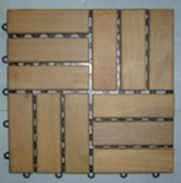 WOODEN FLOOR DECKING SPRING 30X30CM