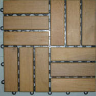 WOODEN FLOOR DECKING SPRING 30X30CM