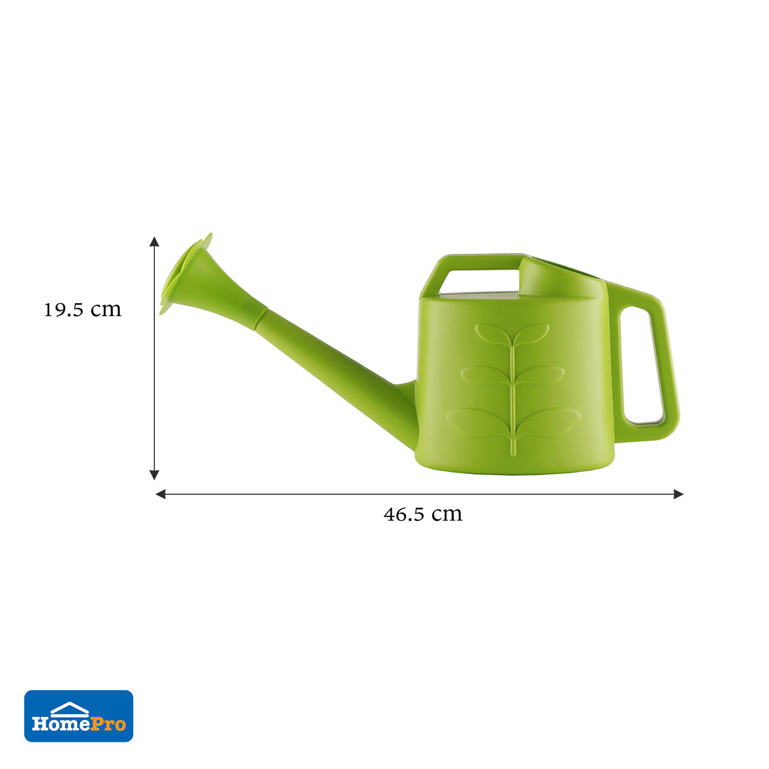 WATERING CAN SPRING LEAF 3L GREEN