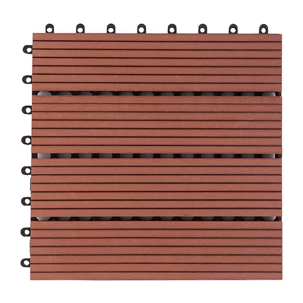 WPC FLOOR DECKING SPRING STRAIGHT SLATE 30X30CM