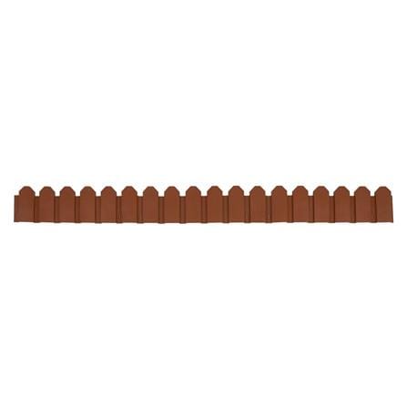 PLASTIC FENCE SPRING HT-604 W60XH18CM BROWN 4PCS