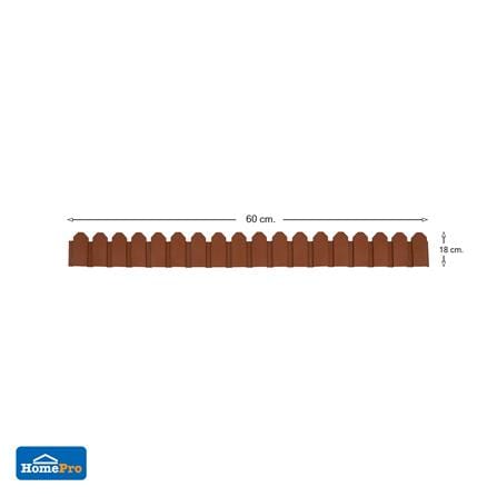 PLASTIC FENCE SPRING HT-604 W60XH18CM BROWN 4PCS
