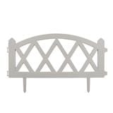 PLASTIC FENCE SPRING HT-806 W60XH26CM WHITE 4PCS
