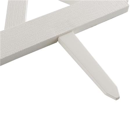 PLASTIC FENCE SPRING HT-806 W60XH26CM WHITE 4PCS