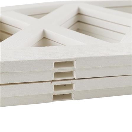 PLASTIC FENCE SPRING HT-806 W60XH26CM WHITE 4PCS