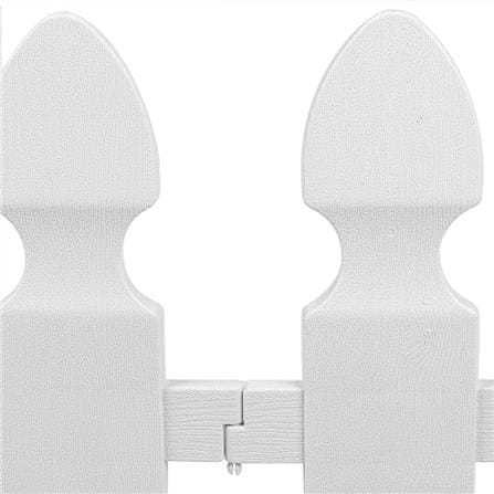 PLASTIC FENCE SPRING HT-702 WHITE W50XH55CM WHITE 4PCS