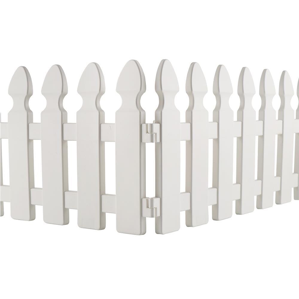PLASTIC FENCE SPRING HT-704 W50XH21CM WHITE 4PCS