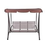HOMEPRO SPRING SWING 3 SEATS TEXTILENE FOR OUTDOOR & GARDEN BROWN