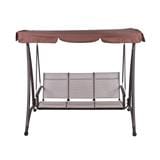 HOMEPRO SPRING SWING 3 SEATS TEXTILENE FOR OUTDOOR & GARDEN BROWN