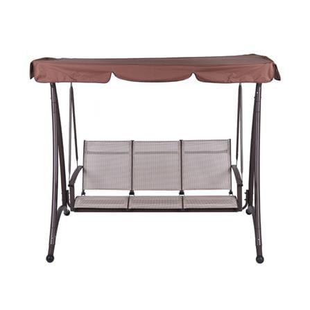 HOMEPRO SPRING SWING 3 SEATS TEXTILENE FOR OUTDOOR & GARDEN BROWN