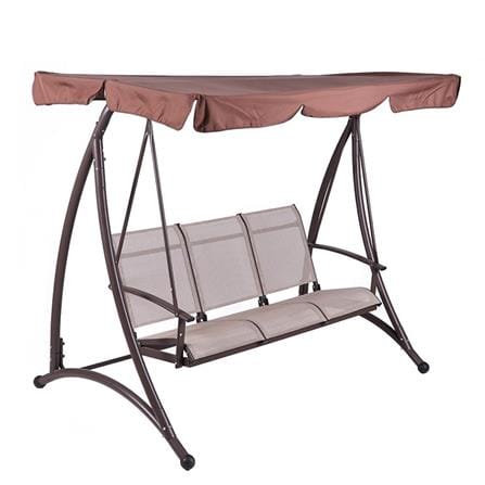 HOMEPRO SPRING SWING 3 SEATS TEXTILENE FOR OUTDOOR & GARDEN BROWN