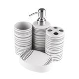 CERAMIC SOAP DISPENSER SET MOYA B30231
