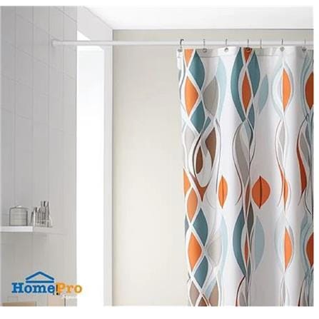MOYA SHOWER CURTAIN ROD HM8303 ALUMINIUM WHITE (140X260 CM)