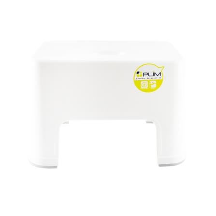 RECTANGULAR STEP STOOL PLIM 19.5X31X20.4CM WHITE