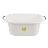 SQUARE BASIN PLIM 48X37cm WHITE