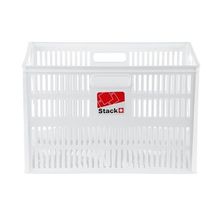 STACKABLE STORAGE BOX STACKO DT-38 L 39X28X25CM WHITE
