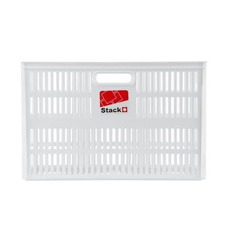 STACKABLE STORAGE BOX STACKO DT-38 L 39X28X25CM WHITE