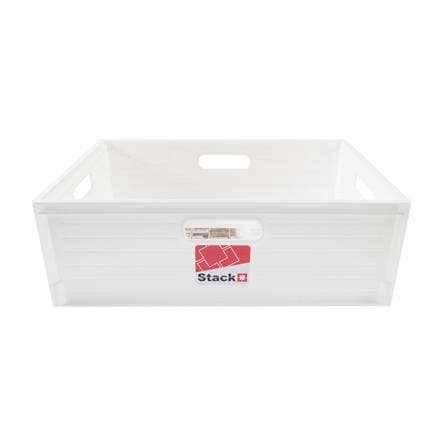 STACKABLE STORAGE BOX STACKO UT-31 M 39X28X13.3CM WHITE