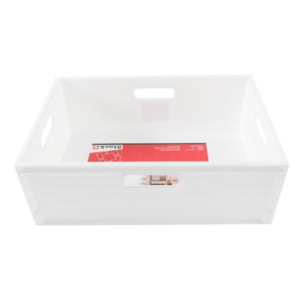 STACKABLE STORAGE BOX STACKO UT-31 M 39X28X13.3CM WHITE