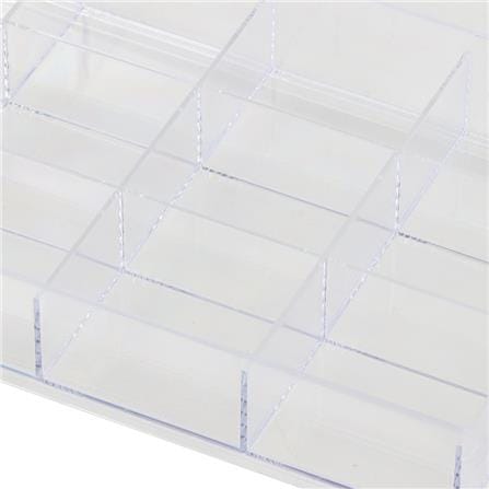 STORAGE BOX WITH 15 COMPARTMENTS BOXBOX BB010415 13.5X28.2X4.8CM CLEAR