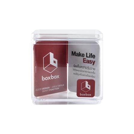 STACKABLE STORAGE BOX BOXBOX BB01011 7X9X9.5CM CLEAR