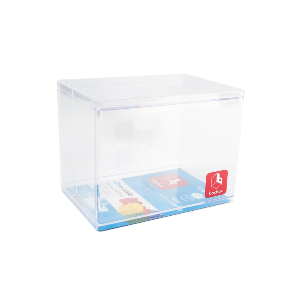 STACKABLE STORAGE BOX BOXBOX BB02021 9X12.8X9.75CM CLEAR