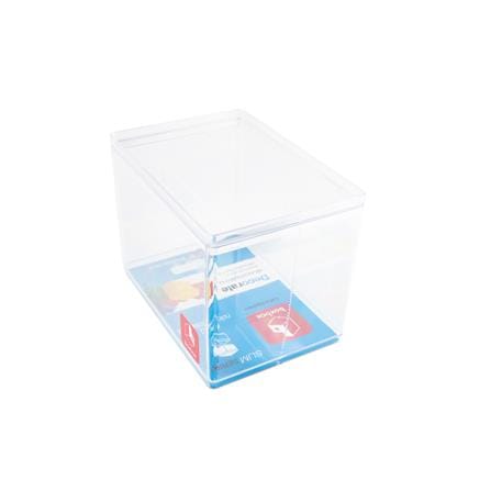 STACKABLE STORAGE BOX BOXBOX BB02021 9X12.8X9.75CM CLEAR