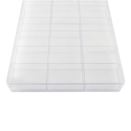 27-COMPARTMENT BOX WITH SPONGE BOXBOX 6127SPL CLEAR