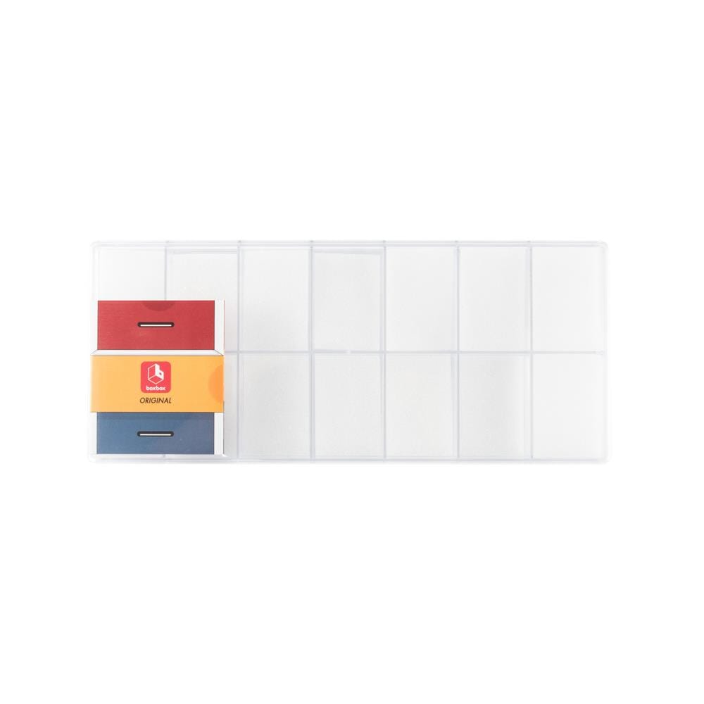 14-COMPARTMENT BOX WITH SPONGE BOXBOX 224-14SPL CLEAR
