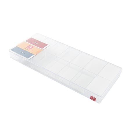 14-COMPARTMENT BOX WITH SPONGE BOXBOX 224-14SPL CLEAR