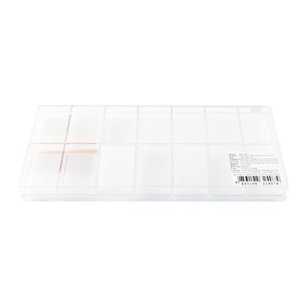 14-COMPARTMENT BOX WITH SPONGE BOXBOX 224-14SPL CLEAR
